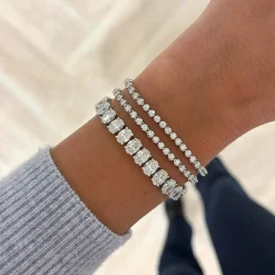 Giselle Oval Diamond Tennis Bracelet 18.90 ctw