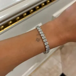 Giselle Oval Diamond Tennis Bracelet 18.90 ctw