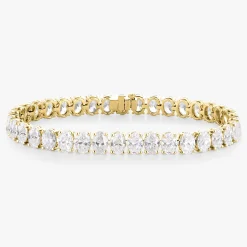 Giselle Oval Diamond Tennis Bracelet 18.90 ctw