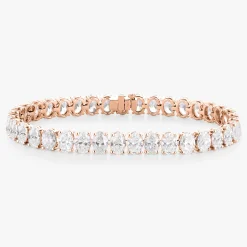Giselle Oval Diamond Tennis Bracelet 18.90 ctw