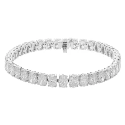 Giselle Oval Diamond Tennis Bracelet 18.90 ctw