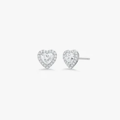 Heart Diamond Halo Studs 1.25 ctw