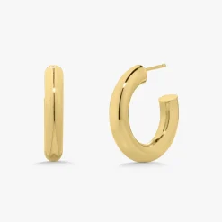 Jade Tube Hoops 15mm