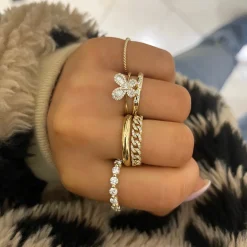 14k Gold Skinny Rope Eternity Band