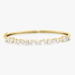 Kehlani Multi-Shape Diamond Bangle Bracelet 3.08 ctw