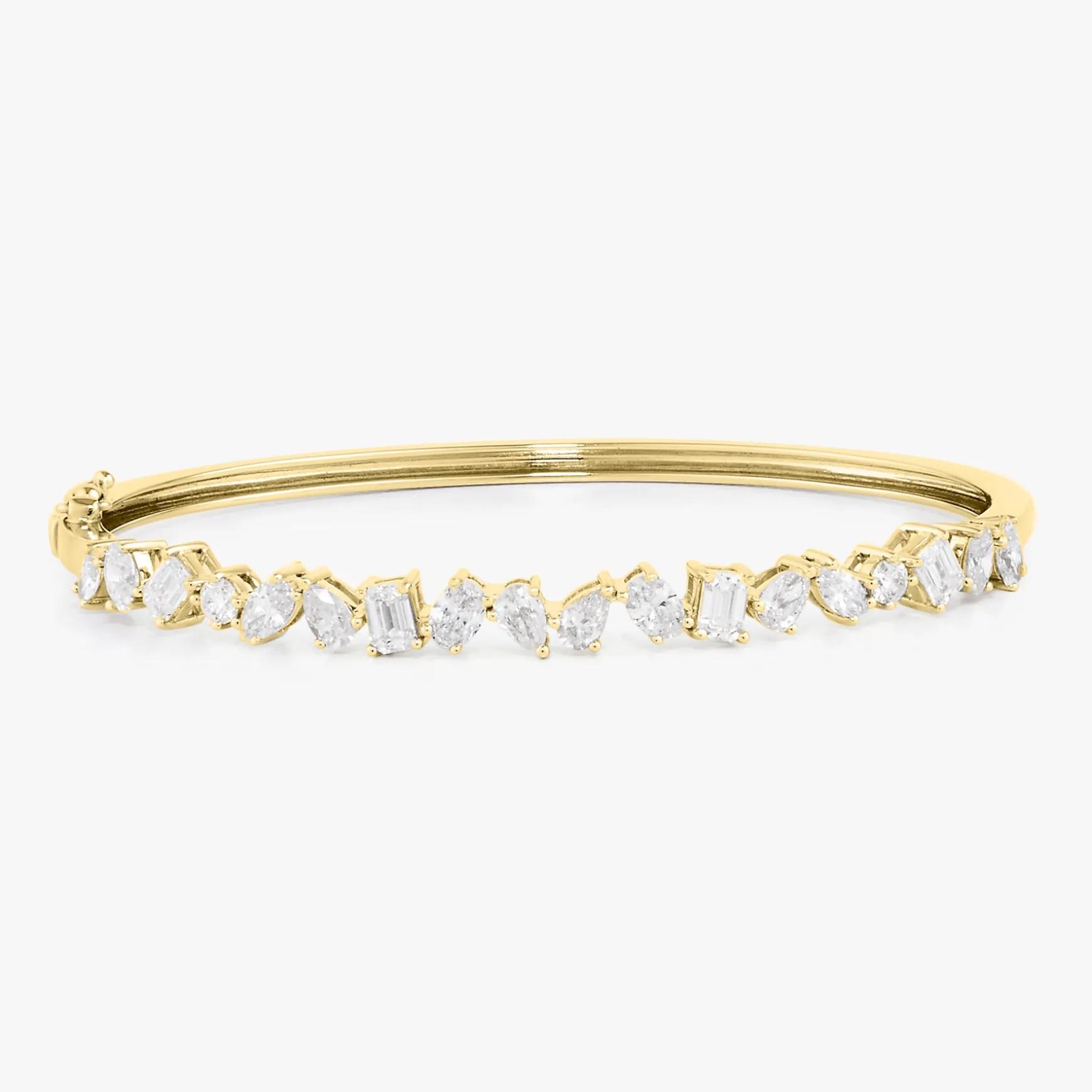 Kehlani Multi-Shape Diamond Bangle Bracelet 3.08 ctw