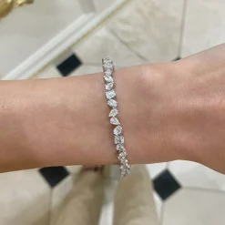 Kehlani Multi-Shape Diamond Bangle Bracelet 3.08 ctw