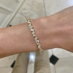 Kehlani Multi-Shape Diamond Bangle Bracelet 3.08 ctw