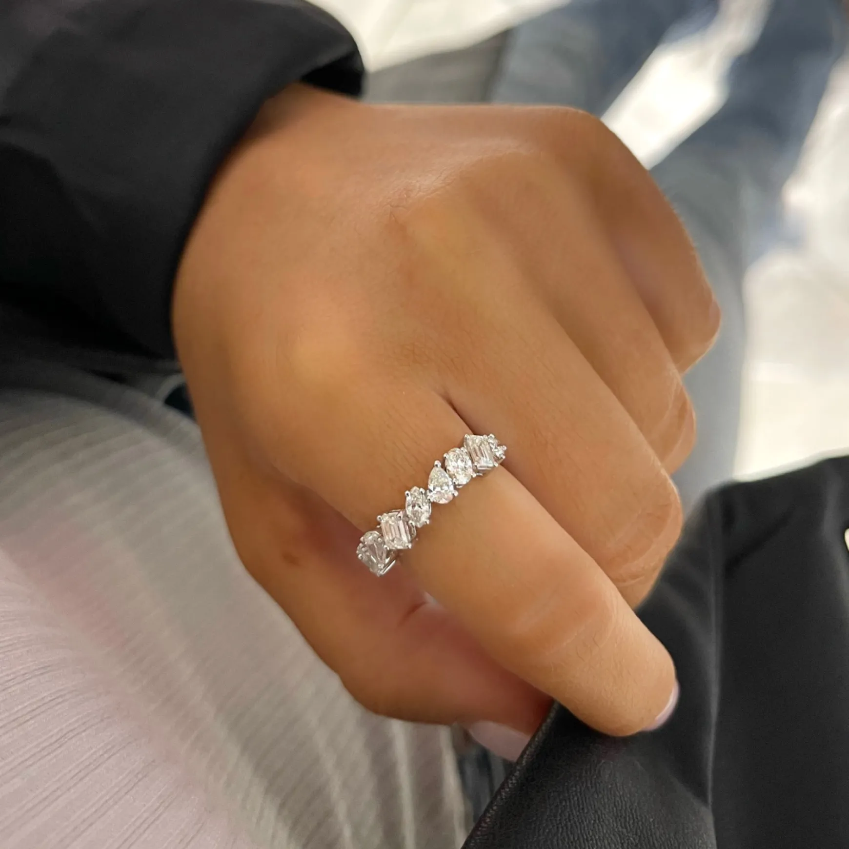 Kehlani Multi-Shape Diamond Band