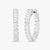Kyle Emerald Cut Hoop Earrings 3.58 ctw