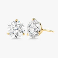 Lab Grown Three Prong Martini Diamond Stud Earrings (6 ctw) *Emily's Pick*