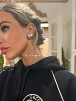 Lab Grown Three Prong Martini Diamond Stud Earrings (6 ctw) *Emily's Pick*
