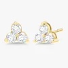 Large Trilogy Cluster Stud Earrings