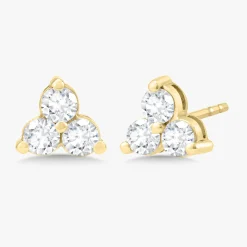 Large Trilogy Cluster Stud Earrings