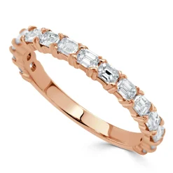 Lea East to West Emerald Cut Diamond Band 1 ctw