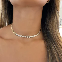 Little Drew Smiley Pave Diamond Adjustable Necklace