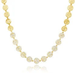 Little Drew Smiley Pave Diamond Adjustable Necklace