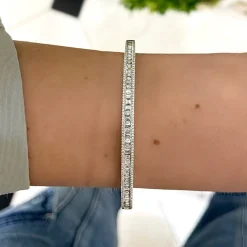 Little Gianna Baguette Diamond Bangle 2 ctw