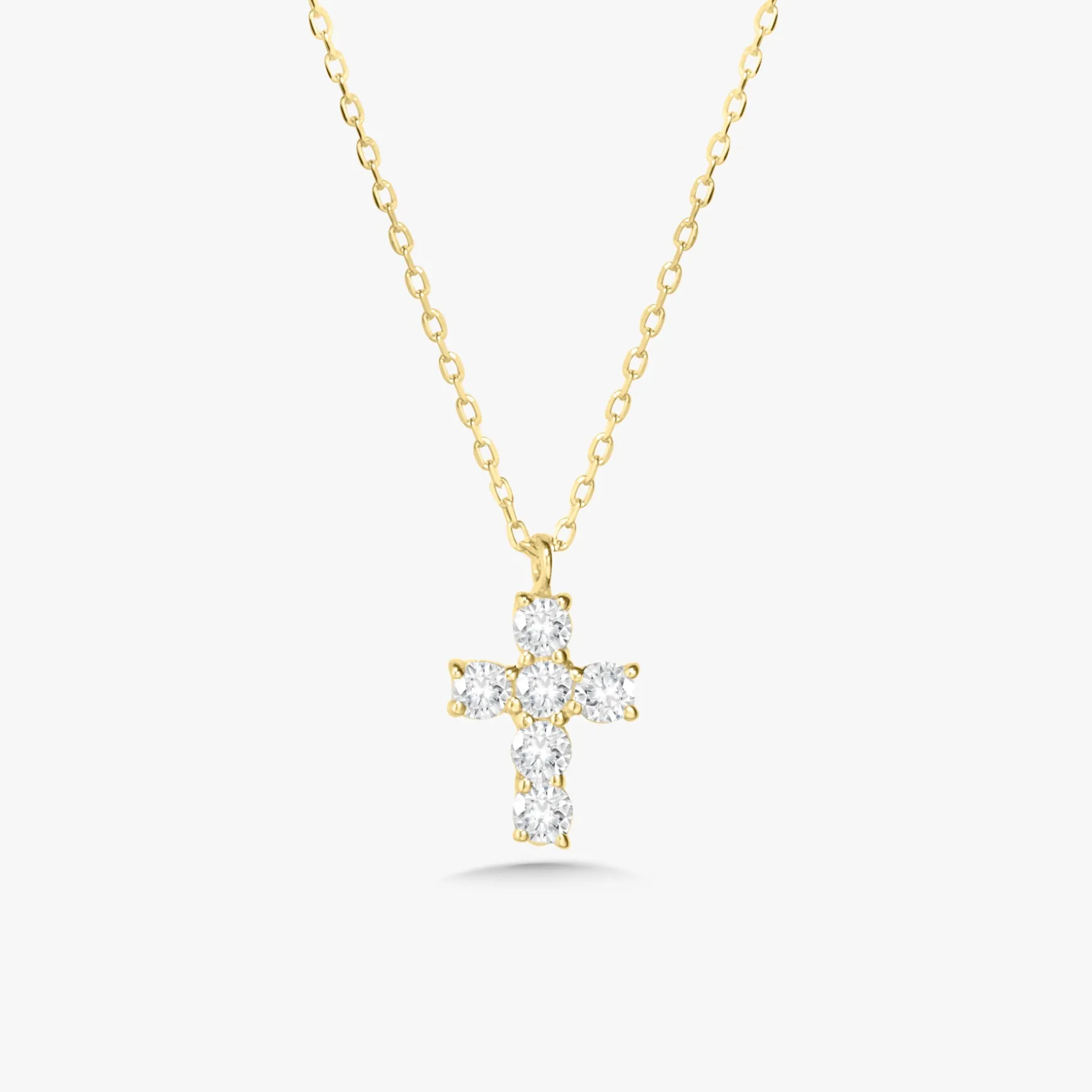 Little Grace Dainty Diamond Cross Necklace