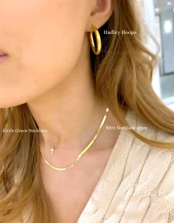 Little Grace Dainty Diamond Cross Necklace