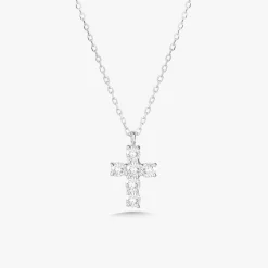 Little Grace Dainty Diamond Cross Necklace