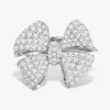 Little Martha May Pave Diamond Bow Cocktail Ring 2.13 ctw