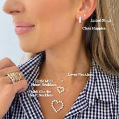Little Midi Charlie Cloud® Floating Diamond Heart Necklace 1.20 ctw