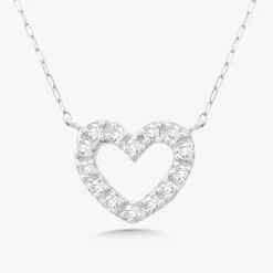 Love Struck Diamond Heart Necklace