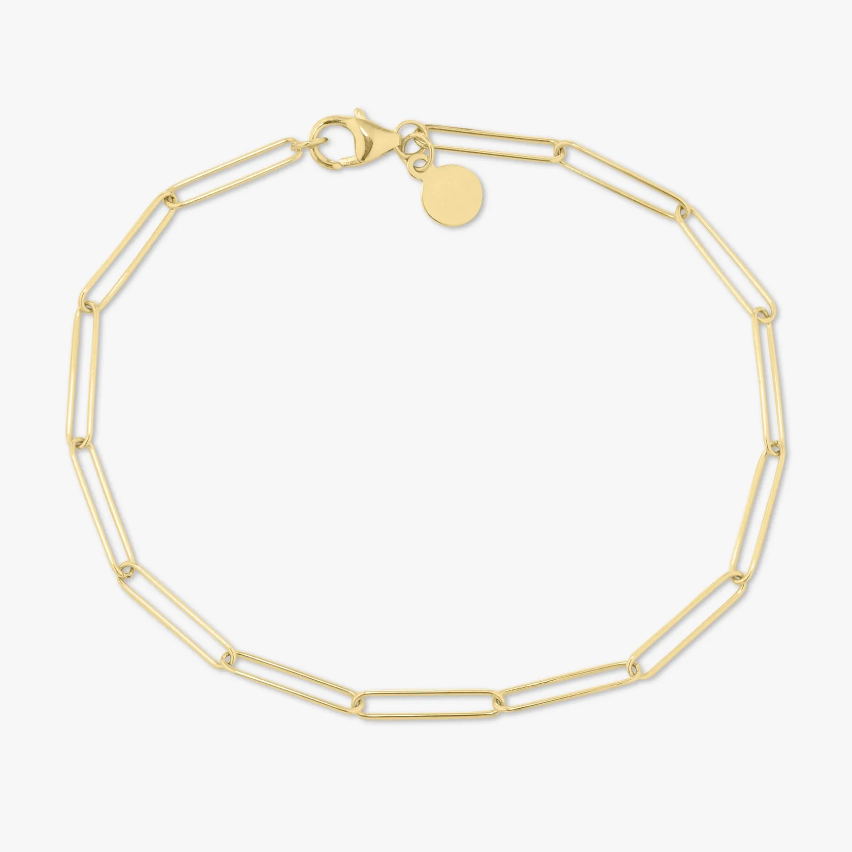 Lungo Paperclip Chain Bracelet 2.7mm