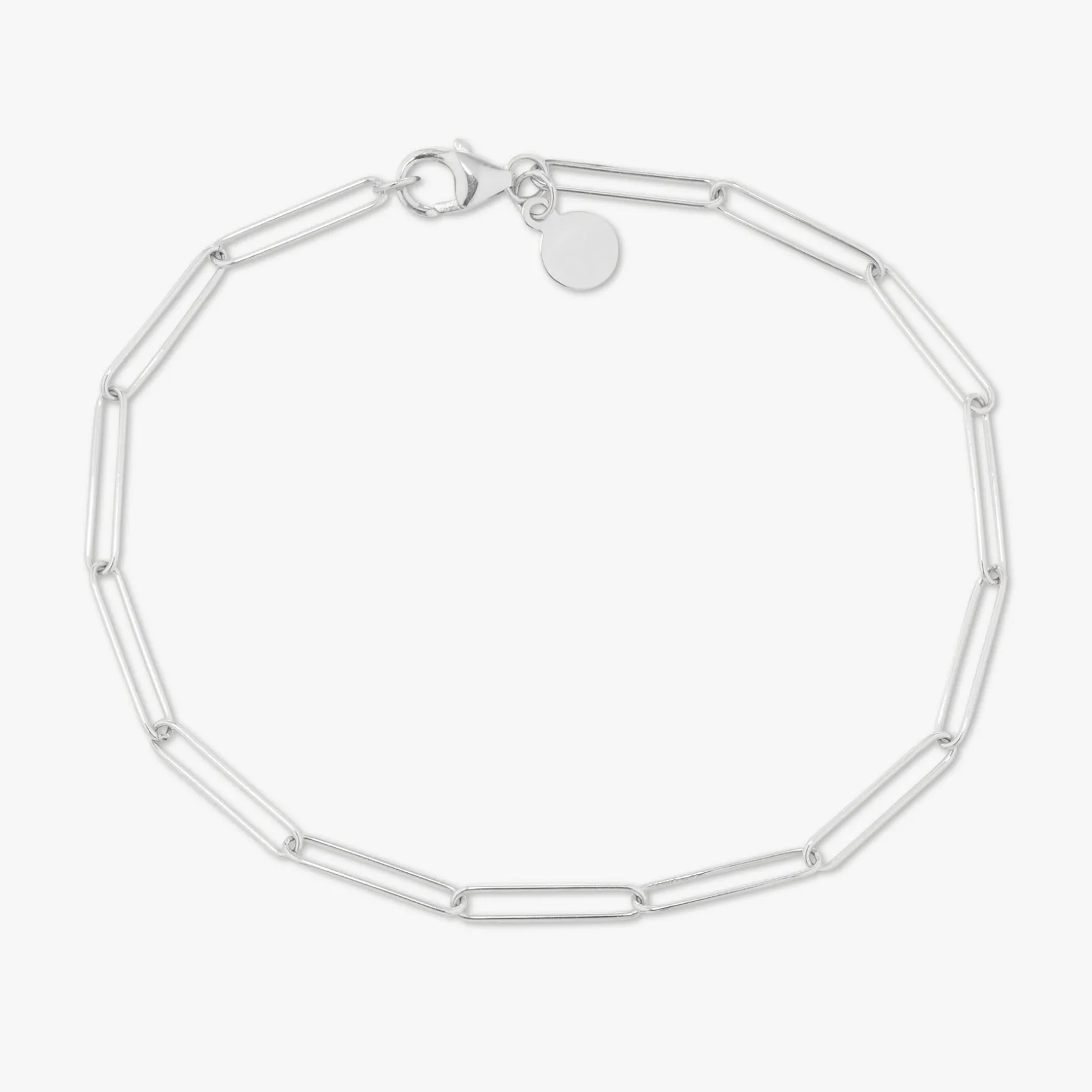 Lungo Paperclip Chain Bracelet 2.7mm