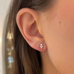 Malina Cluster Stud Earrings