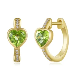 Mama Heart Station Huggie Earrings