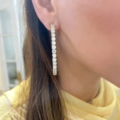 Mama's Georgie Diamond Hoop Earrings 13.92 ctw