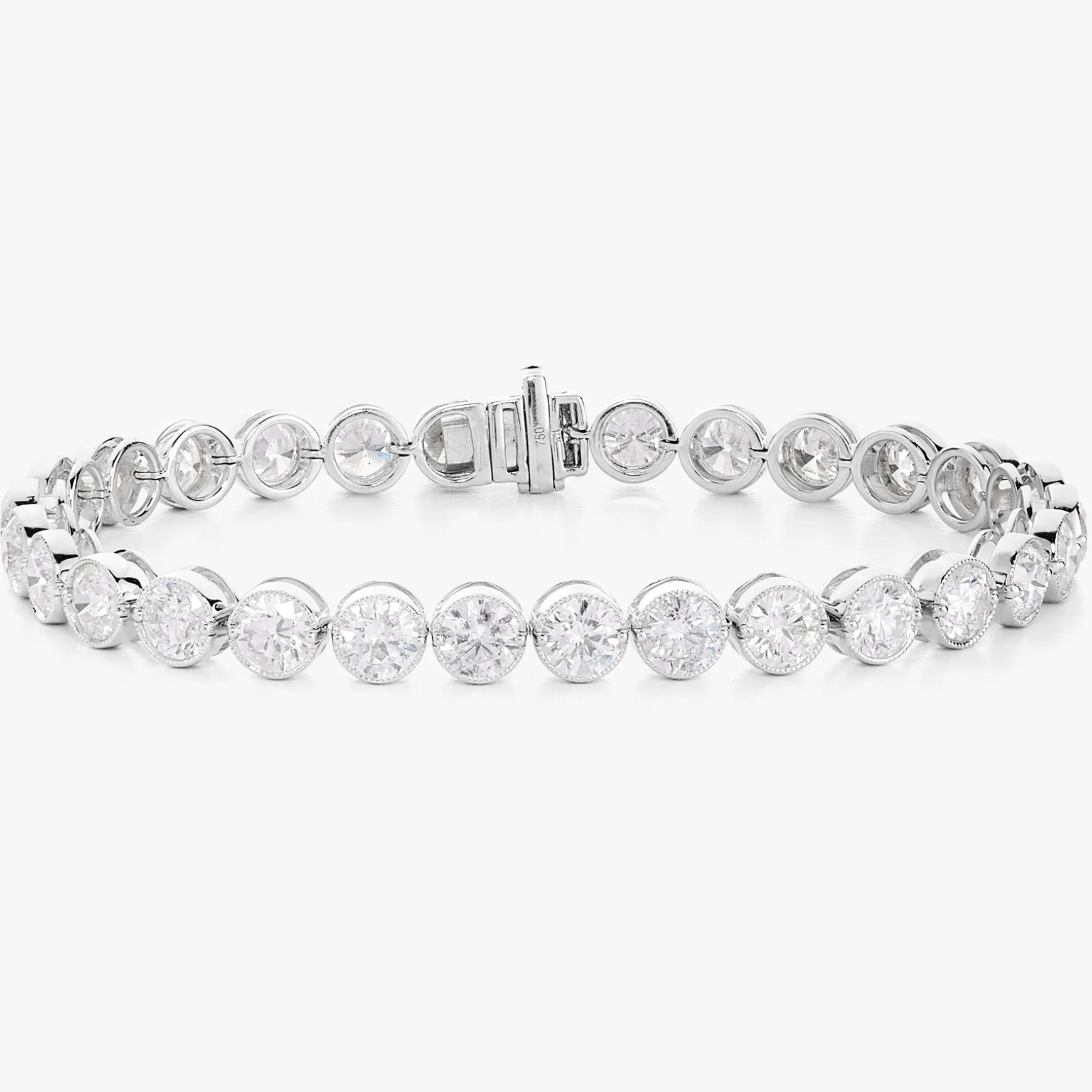Mama's Milgrain Tennis Bracelet 14.60 ctw.