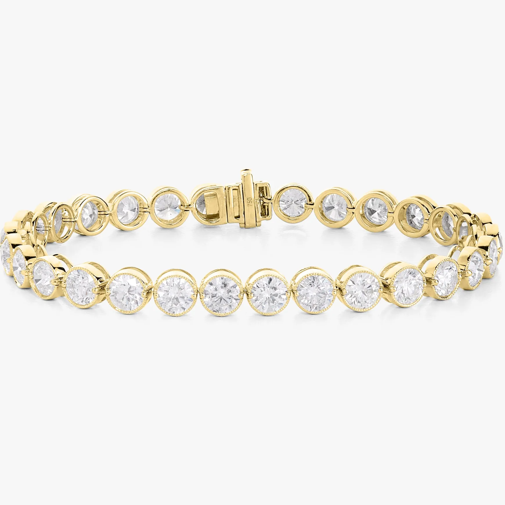 Mama's Milgrain Tennis Bracelet 14.60 ctw.