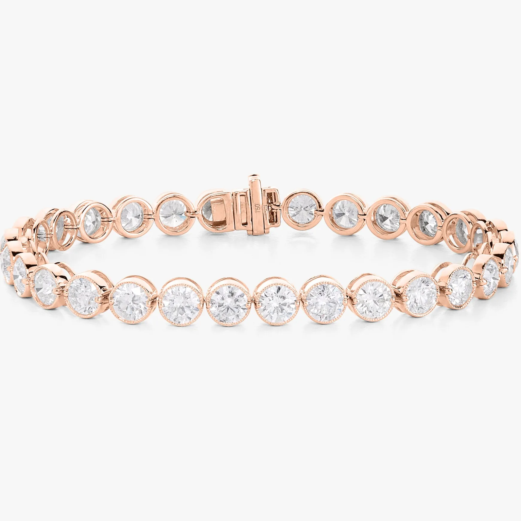 Mama's Milgrain Tennis Bracelet 14.60 ctw.