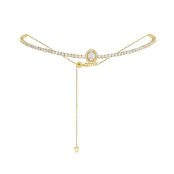 Marquise Cluster Diamond Adjustable Choker Necklace 3.19 ctw