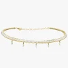 Marquise Dangle Diamond Adjustable Choker Necklace 5.67 ctw