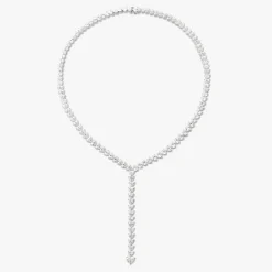 Mayfair Diamond Heart Lariat Necklace 29 ctw