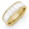 Mens Baguette Wedding Band