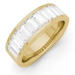 Mens Baguette Wedding Band