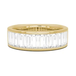 Mens Baguette Wedding Band