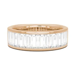 Mens Baguette Wedding Band