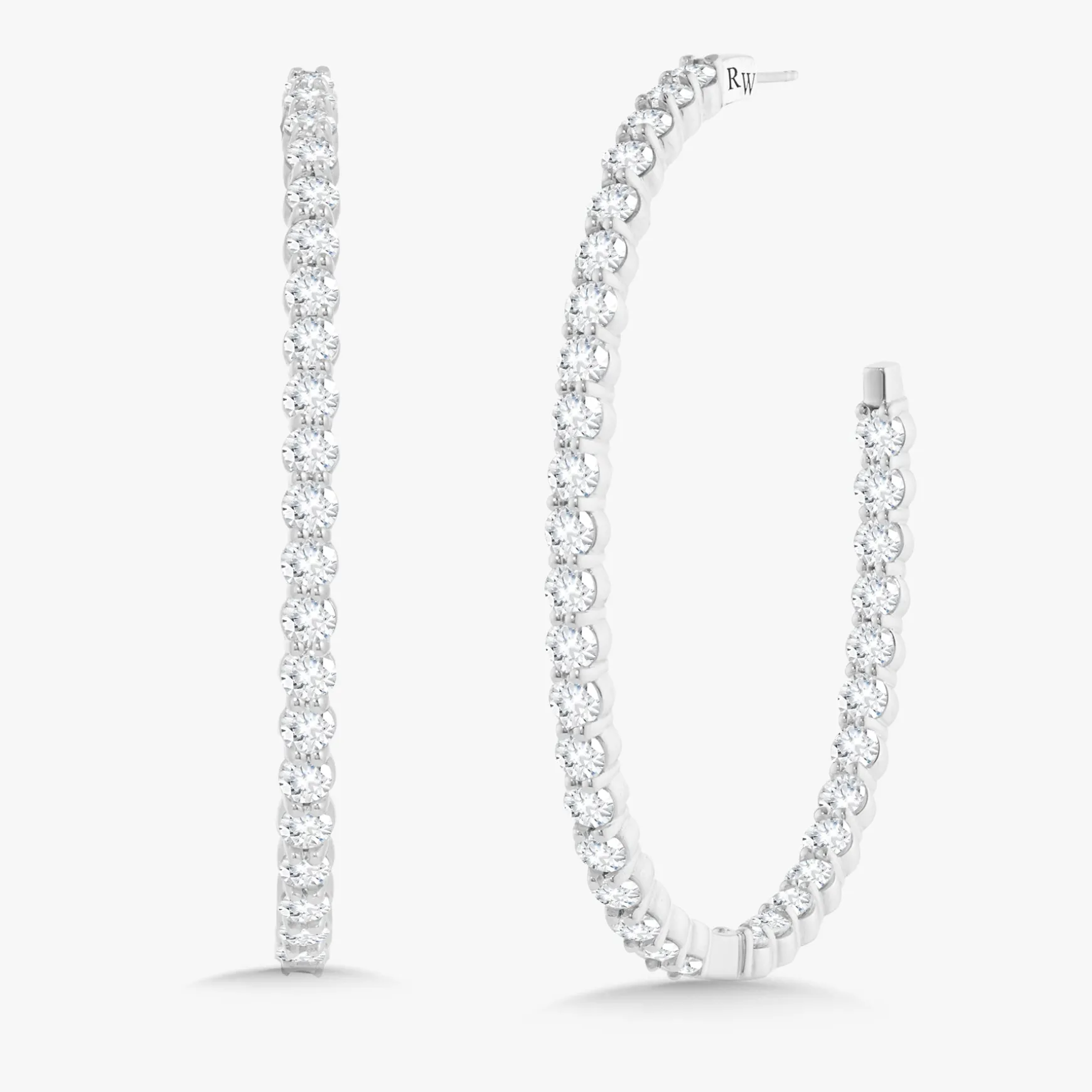 Midi Georgie Diamond Hoop Earrings 8.16 ctw