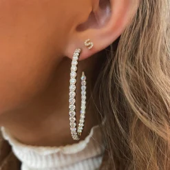 Midi Georgie Diamond Hoop Earrings 8.16 ctw