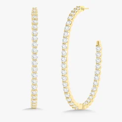 Midi Georgie Diamond Hoop Earrings 8.16 ctw