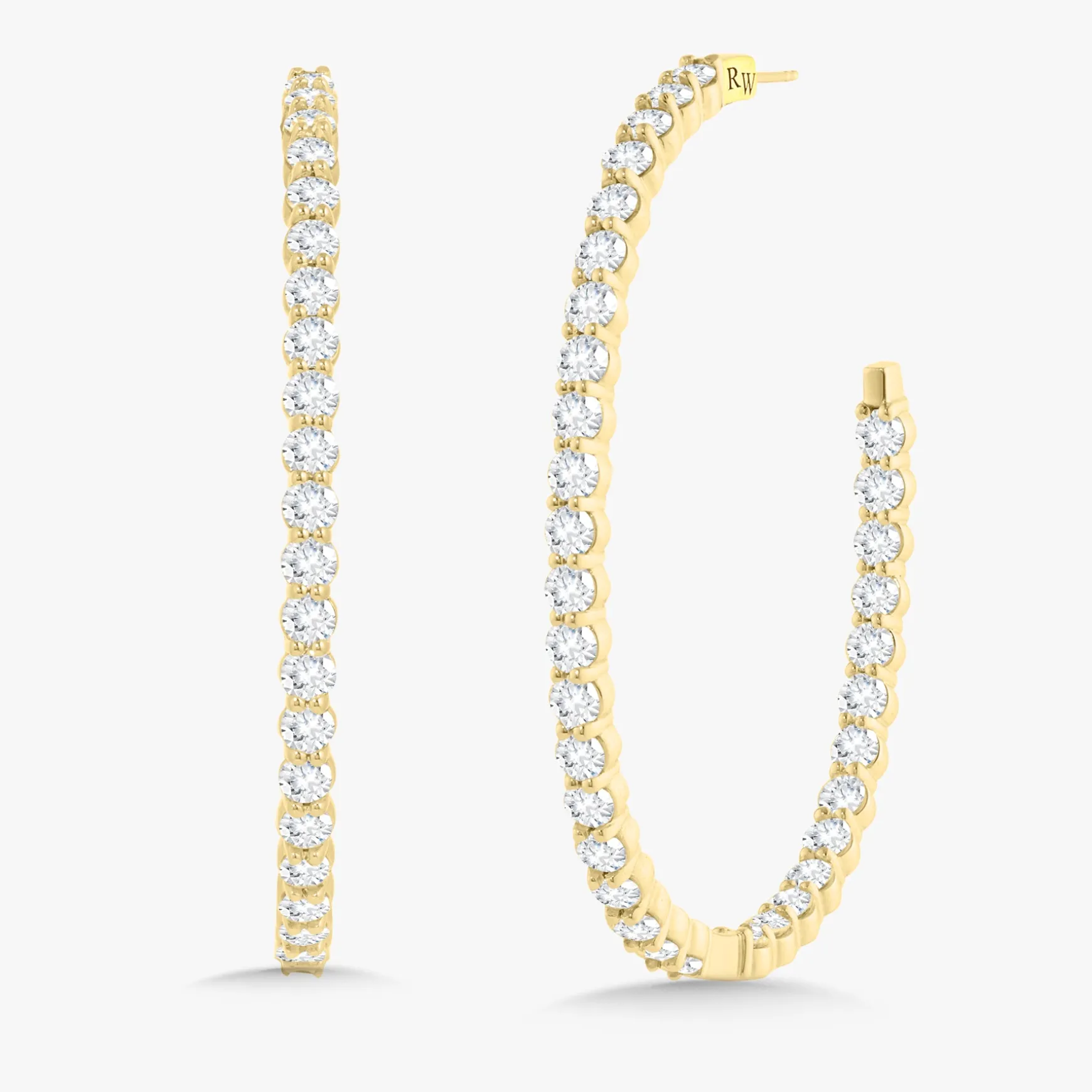Midi Georgie Diamond Hoop Earrings 8.16 ctw