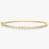 Milly Graduated Bezel Diamond Bangle Bracelet