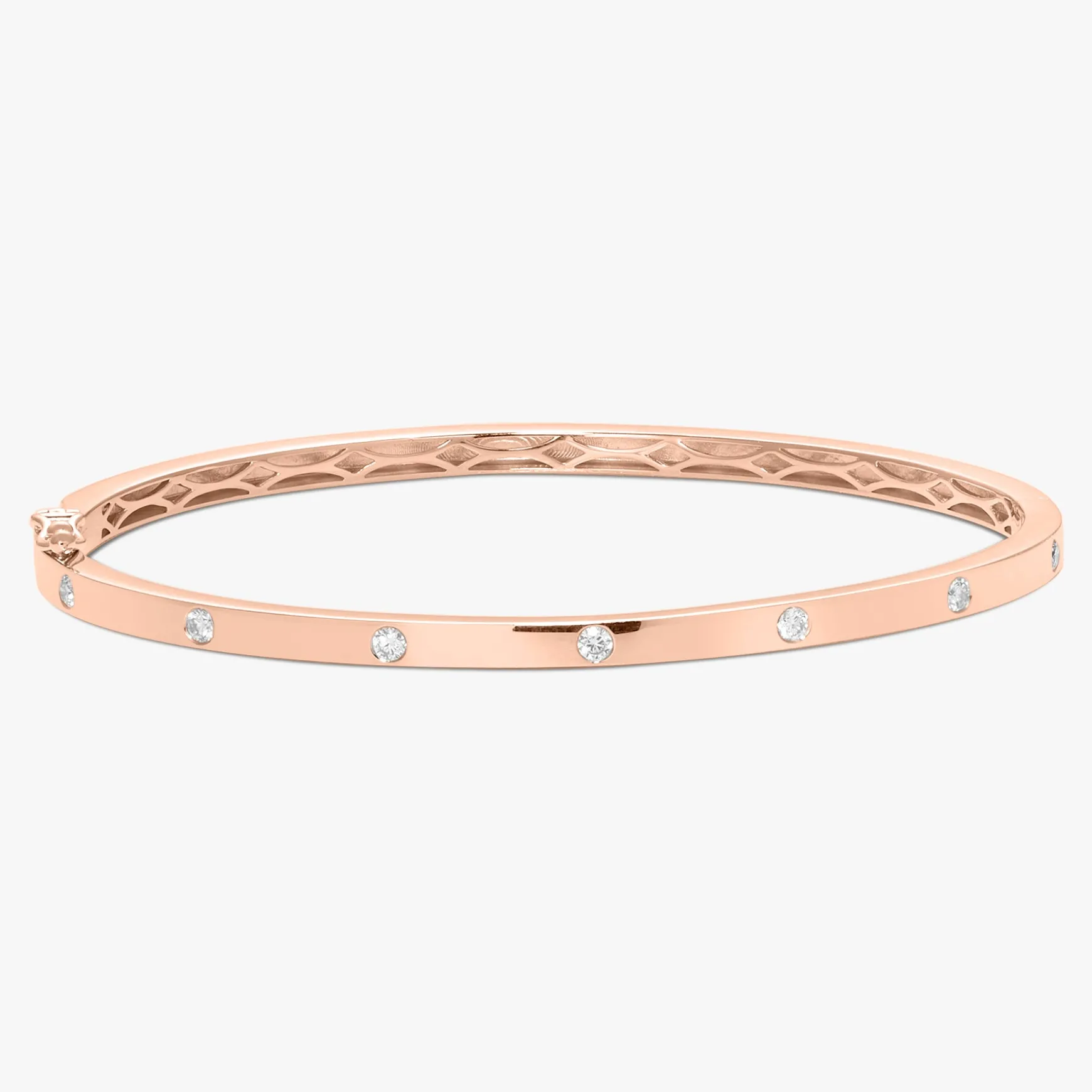 Mini Amour Gold and Diamond Station Bangle