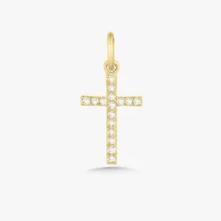 Mini Diamond Cross Charm